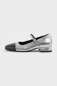 Vagabond Shoemakers pantofi de piele DEBBI gros argintiu 5918.019.96