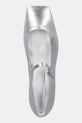 Kožené balerínky Kennel & Schmenger Leila strieborná 51.11650.412