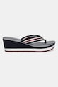 Tommy Hilfiger șlapi IM PLATFORM BEACH SANDAL FW0FW08371 bleumarin SS25