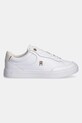 Tommy Hilfiger sneakers din piele ESSENTIAL CHIC COURT SNEAKER FW0FW08322 alb SS25