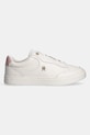 Kožne tenisice Tommy Hilfiger ESSENTIAL CHIC COURT SNEAKER FW0FW08322 bež SS25