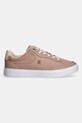 Шкіряні кросівки Tommy Hilfiger ESSENTIAL CHIC COURT SNEAKER FW0FW08322 бежевий SS25