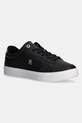 Кожаные кроссовки Tommy Hilfiger ESSENTIAL CHIC COURT SNEAKER плоская чёрный FW0FW08322