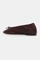 Взуття Шкіряні балетки Tommy Hilfiger BALLERINA SOFT LEATHER FW0FW08355 бордо