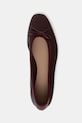 Tommy Hilfiger baleriny skórzane BALLERINA SOFT LEATHER bordowy FW0FW08355