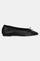 Шкіряні балетки Tommy Hilfiger BALLERINA SOFT LEATHER FW0FW08355 чорний SS25