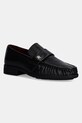 Шкіряні мокасини Tommy Hilfiger LOAFER SOFT NAPPA PLEATED TOE віденський чорний FW0FW08362