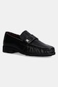 Kožené mokasíny Tommy Hilfiger LOAFER SOFT NAPPA PLEATED TOE usňová koža čierna FW0FW08362