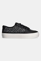 Кожаные кроссовки Tommy Hilfiger VULC LEATHER SNEAKER MONOGRAM FW0FW08331 чёрный SS25