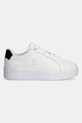 Tommy Hilfiger sneakers din piele TH PLATFORM COURT SNEAKER FW0FW08614 alb SS25