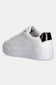 Încălțăminte Tommy Hilfiger sneakers din piele TH PLATFORM COURT SNEAKER FW0FW08614 alb