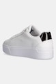 Boty Kožené sneakers boty Tommy Hilfiger TH PLATFORM COURT SNEAKER FW0FW08614 bílá