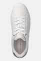 Kožené sneakers boty Tommy Hilfiger TH PLATFORM COURT SNEAKER bílá FW0FW08614