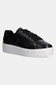 Кожаные кроссовки Tommy Hilfiger TH PLATFORM COURT SNEAKER платформа чёрный FW0FW08614