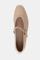 Шкіряні балетки Tommy Hilfiger BALLERINA MARYJANE PATENT бежевий FW0FW08577