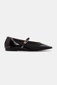 Tommy Hilfiger balerini de piele BALLERINA MARYJANE PATENT FW0FW08577 burgundia SS25