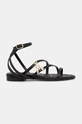 Δερμάτινα σανδάλια Patrizia Pepe 8X0095.L048.K103 μαύρο SS25
