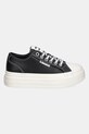 Кожаные кеды Tommy Jeans TJW FOXING VULC LC LEATHER EN0EN02714 чёрный SS25