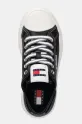 Kožené tenisky Tommy Jeans TJW FOXING VULC LC LEATHER černá EN0EN02714