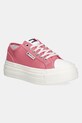 Кеды Tommy Jeans TJW FOXING FLATFORM SNEAKER LOW Planet friendly розовый EN0EN02713