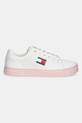 Kožené tenisky Tommy Jeans TJW LOGO SNEAKER ESS EN0EN02703 biela SS25