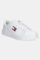Tommy Jeans sneakersy skórzane TJW LOGO SNEAKER ESS płaska biały EN0EN02703
