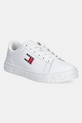 Tommy Jeans sneakers in pelle TJW LOGO SNEAKER ESS flat bianco EN0EN02703