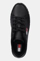 Kožené sneakers boty Tommy Jeans TJW LOGO SNEAKER ESS černá EN0EN02703