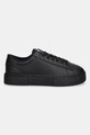 Кожаные кроссовки Tommy Jeans TJW FLATFORM SNEAKER EN0EN02698 чёрный SS25