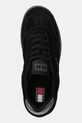 Semišové sneakers boty Tommy Jeans THE GREENWICH FLATFORM ELEVATED černá EN0EN02676