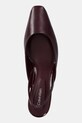 Шкіряні туфлі Calvin Klein HEEL SLING PUMP 50 - LTH бордо HW0HW02267
