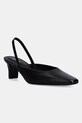Кожаные туфли Calvin Klein HEEL SLING PUMP 50 - LTH кирпичик чёрный HW0HW02267