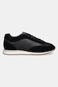 Calvin Klein sneakersy skórzane RUNNER LACE UP - LTH SUE MIX HW0HW02286 czarny SS25