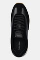 Шкіряні кросівки Calvin Klein RUNNER LACE UP - LTH SUE MIX чорний HW0HW02286