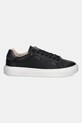 Kožne tenisice Calvin Klein CUPSOLE LACE UP W/ML - LTH HW0HW02288 crna SS25