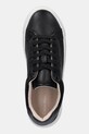 Calvin Klein sneakersy skórzane CUPSOLE LACE UP W/ML - LTH czarny HW0HW02288