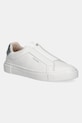 Кожени маратонки Calvin Klein CUPSOLE SLIP ON W/ML - LTH равна бял HW0HW02289