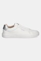 Δερμάτινα αθλητικά παπούτσια Calvin Klein CUPSOLE SLIP ON W/ML - LTH HW0HW02289 λευκό SS25