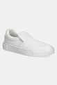 Calvin Klein teniși de piele CUPSOLE SLIP ON - WOVEN LTH piele alb HW0HW02297