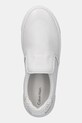 Calvin Klein teniși de piele CUPSOLE SLIP ON - WOVEN LTH alb HW0HW02297