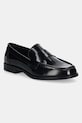 Кожени мокасини Calvin Klein MOC LOAFER - BRUSH L гладка кожа черен HW0HW02306
