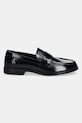 Кожени мокасини Calvin Klein MOC LOAFER - BRUSH L HW0HW02306 черен SS25
