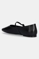 Încălțăminte Calvin Klein balerini de piele MARY JANE BALLERINA - LTH HW0HW02307 negru