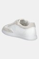 Încălțăminte Calvin Klein sneakers din piele CUPSOLE LACE UP - LTH SUE MIX HW0HW02435 alb