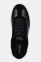 Кожаные кроссовки Calvin Klein CUPSOLE LACE UP - LTH SUE MIX чёрный HW0HW02435