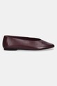 Kožené balerínky Calvin Klein CLASSIC BALLERINA - LTH HW0HW02441 fialová SS25