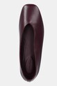 Kožené balerínky Calvin Klein CLASSIC BALLERINA - LTH fialová HW0HW02441