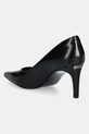 Обувки Кожени обувки с тънък ток Calvin Klein HEEL PUMP 70 - BRUSH L HW0HW02446 черен