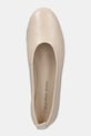 Calvin Klein Jeans baleriny skórzane BALLERINA LEATHER beżowy YW0YW01803