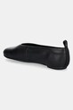 Încălțăminte Calvin Klein Jeans balerini de piele BALLERINA LEATHER YW0YW01803 negru